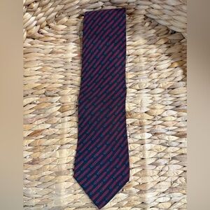 Giorgio Armani Red and Black Striped Tie‎